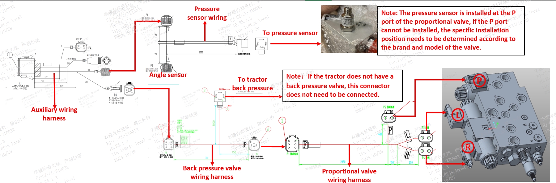 Schemat wiązek F100H NON-CAN